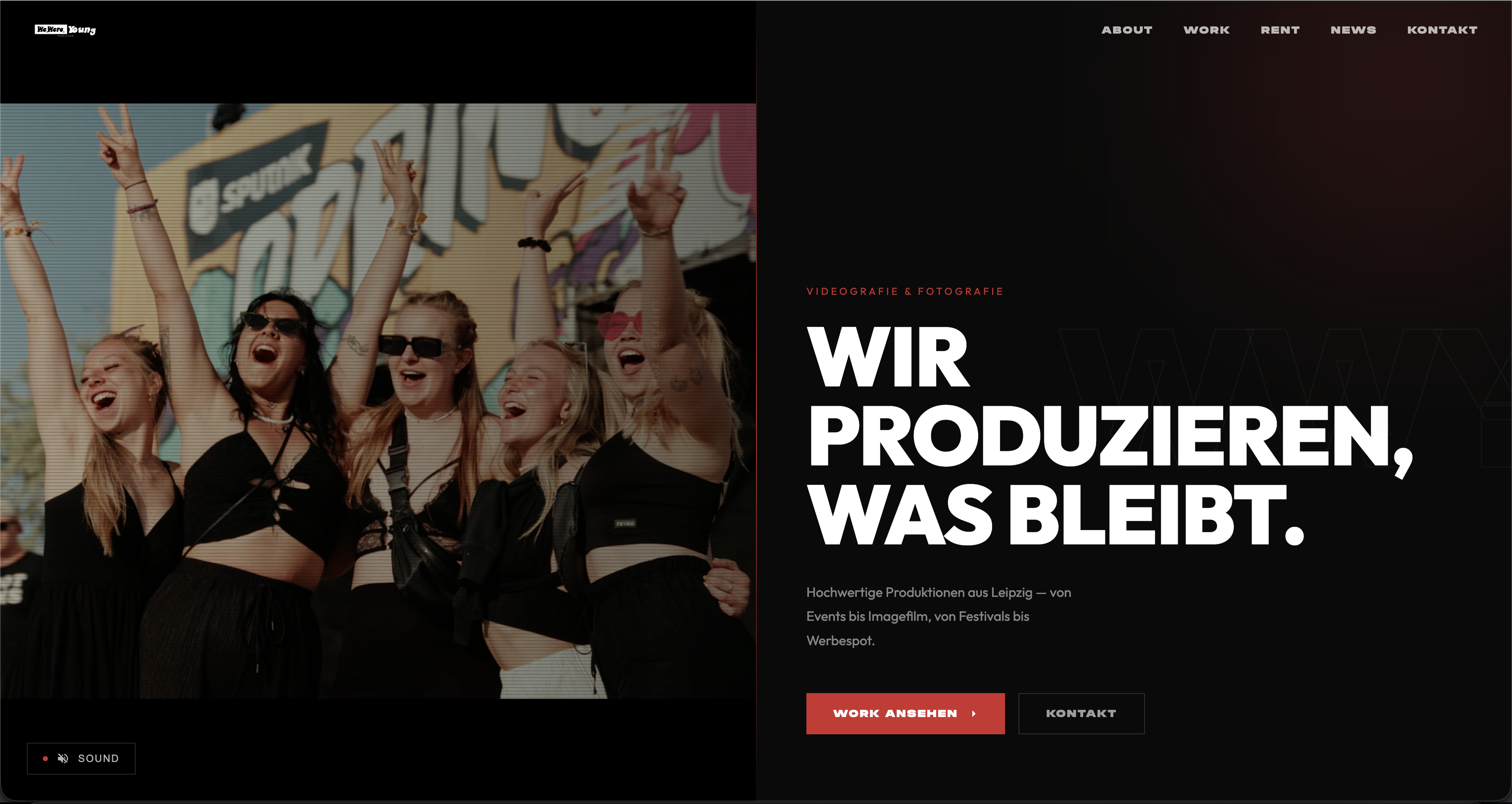 Screenshot: wewereyoung.eu